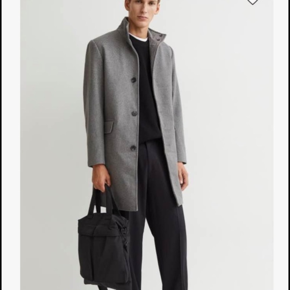 Gray high collar petticoat